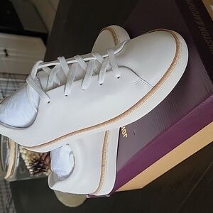 Johnston & Murphy white Callie shoes